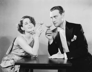 Norma Shearer and co-star in THE DIVORCEE, 1930. 
